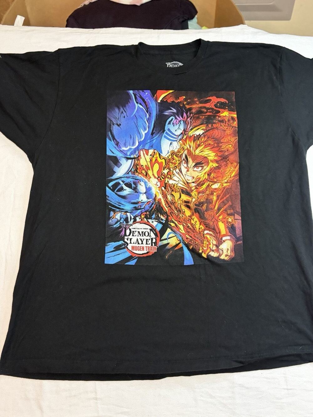 Demon Slayer Mugen Train T Shirt Men’s 2XL Anime Graphic Manga Otaku Tee